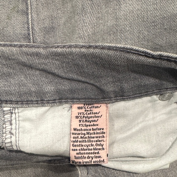 Juicy Couture Y2K Vintage Distressed Gray Women Jeans Size 14 - Picture 8 of 9